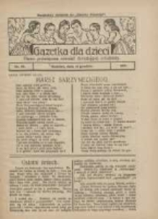 Gazetka dla Dzieci: pismo poświęcone również dorastającej młodzieży: bezpłatny dodatek do "Gazety Polskiej" 1927.12.15 Nr50