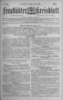 Fraustädter Kreisblatt. 1886.05.28 Nr42