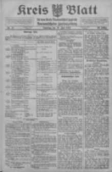Kreis Blatt f&uuml;r den Kreis Neutomischeler zugleich Hopfenzeitung 1911.07.18 Jg.30 Nr57