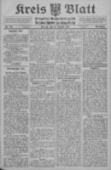 Kreis Blatt f&uuml;r den Kreis Neutomischeler zugleich Hopfenzeitung 1911.08.11 Jg.30 Nr64