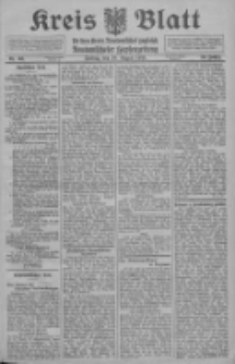 Kreis Blatt f&uuml;r den Kreis Neutomischeler zugleich Hopfenzeitung 1911.08.18 Jg.30 Nr66