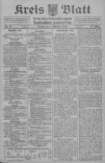 Kreis Blatt f&uuml;r den Kreis Neutomischeler zugleich Hopfenzeitung 1911.09.01 Jg.30 Nr70