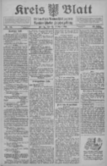 Kreis Blatt f&uuml;r den Kreis Neutomischeler zugleich Hopfenzeitung 1911.10.27 Jg.30 Nr86