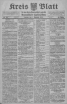 Kreis Blatt f&uuml;r den Kreis Neutomischeler zugleich Hopfenzeitung 1911.11.07 Jg.30 Nr89