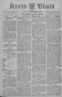 Kreis Blatt f&uuml;r den Kreis Neutomischeler zugleich Hopfenzeitung 1911.11.10 Jg.30 Nr90