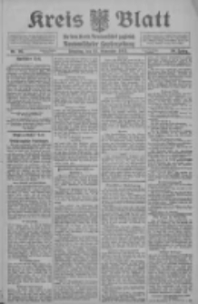 Kreis Blatt f&uuml;r den Kreis Neutomischeler zugleich Hopfenzeitung 1911.11.21 Jg.30 Nr93