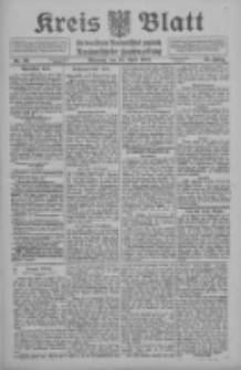 Kreis Blatt f&uuml;r den Kreis Neutomischeler zugleich Hopfenzeitung 1912.04.10 Jg.31 Nr29