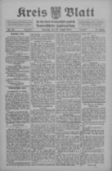 Kreis Blatt f&uuml;r den Kreis Neutomischeler zugleich Hopfenzeitung 1912.08.20 Jg.31 Nr67