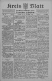 Kreis Blatt f&uuml;r den Kreis Neutomischeler zugleich Hopfenzeitung 1912.09.10 Jg.31 Nr73