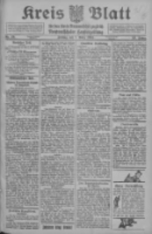 Kreis Blatt f&uuml;r den Kreis Neutomischeler zugleich Hopfenzeitung 1913.03.07 Jg.32 Nr19