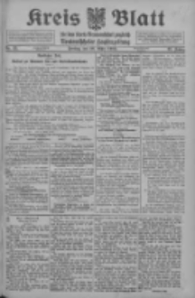 Kreis Blatt f&uuml;r den Kreis Neutomischeler zugleich Hopfenzeitung 1913.03.28 Jg.32 Nr25