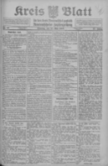 Kreis Blatt f&uuml;r den Kreis Neutomischeler zugleich Hopfenzeitung 1913.05.27 Jg.32 Nr42