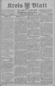 Kreis Blatt f&uuml;r den Kreis Neutomischeler zugleich Hopfenzeitung 1913.07.25 Jg.32 Nr62