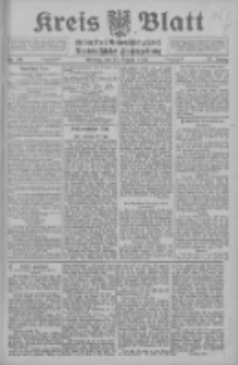 Kreis Blatt f&uuml;r den Kreis Neutomischeler zugleich Hopfenzeitung 1913.08.11 Jg.32 Nr69