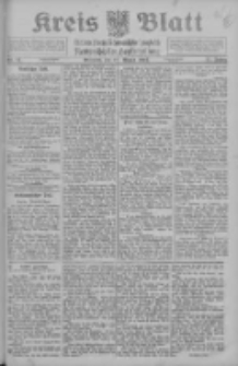 Kreis Blatt f&uuml;r den Kreis Neutomischeler zugleich Hopfenzeitung 1913.08.20 Jg.32 Nr73