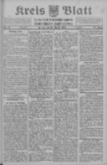 Kreis Blatt f&uuml;r den Kreis Neutomischeler zugleich Hopfenzeitung 1913.08.22 Jg.32 Nr74