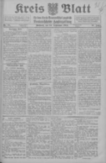 Kreis Blatt f&uuml;r den Kreis Neutomischeler zugleich Hopfenzeitung 1913.09.24 Jg.32 Nr88