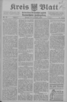Kreis Blatt f&uuml;r den Kreis Neutomischeler zugleich Hopfenzeitung 1913.10.03 Jg.32 Nr92