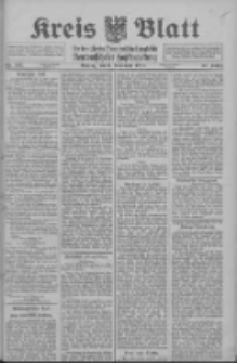 Kreis Blatt f&uuml;r den Kreis Neutomischeler zugleich Hopfenzeitung 1913.11.03 Jg.32 Nr105