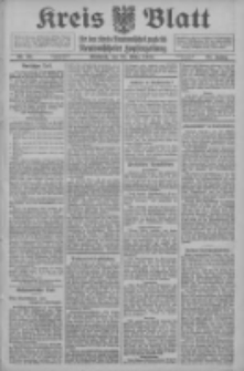 Kreis Blatt f&uuml;r den Kreis Neutomischeler zugleich Hopfenzeitung 1914.03.25 Jg.38 Nr36
