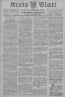 Kreis Blatt f&uuml;r den Kreis Neutomischeler zugleich Hopfenzeitung 1914.03.27 Jg.38 Nr37