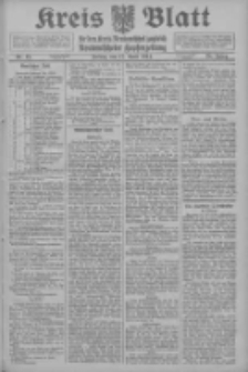 Kreis Blatt f&uuml;r den Kreis Neutomischeler zugleich Hopfenzeitung 1914.04.17 Jg.38 Nr45