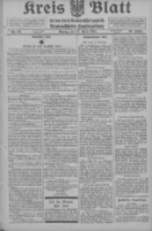 Kreis Blatt f&uuml;r den Kreis Neutomischeler zugleich Hopfenzeitung 1914.04.27 Jg.38 Nr49