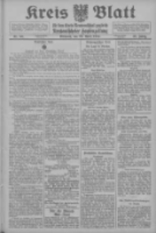 Kreis Blatt f&uuml;r den Kreis Neutomischeler zugleich Hopfenzeitung 1914.04.29 Jg.38 Nr50