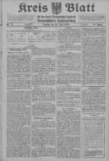 Kreis Blatt f&uuml;r den Kreis Neutomischeler zugleich Hopfenzeitung 1914.06.19 Jg.38 Nr71