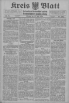 Kreis Blatt f&uuml;r den Kreis Neutomischeler zugleich Hopfenzeitung 1914.07.13 Jg.38 Nr81