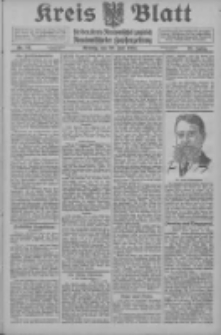 Kreis Blatt f&uuml;r den Kreis Neutomischeler zugleich Hopfenzeitung 1914.07.20 Jg.38 Nr84