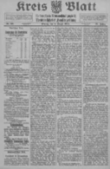 Kreis Blatt f&uuml;r den Kreis Neutomischeler zugleich Hopfenzeitung 1914.08.03 Jg.38 Nr90