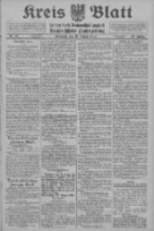 Kreis Blatt f&uuml;r den Kreis Neutomischeler zugleich Hopfenzeitung 1914.08.19 Jg.38 Nr97