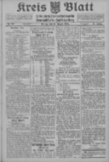 Kreis Blatt f&uuml;r den Kreis Neutomischeler zugleich Hopfenzeitung 1914.08.21 Jg.38 Nr98