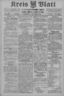 Kreis Blatt f&uuml;r den Kreis Neutomischeler zugleich Hopfenzeitung 1914.08.29 Jg.38 Nr101