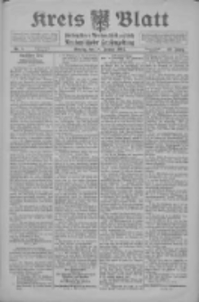 Kreis Blatt f&uuml;r den Kreis Neutomischeler zugleich Hopfenzeitung 1915.01.18 Jg.40 Nr8