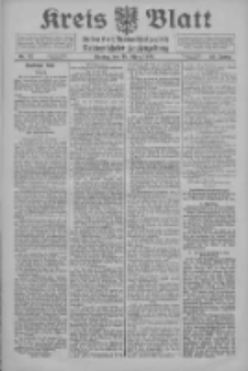 Kreis Blatt f&uuml;r den Kreis Neutomischeler zugleich Hopfenzeitung 1915.03.15 Jg.40 Nr32
