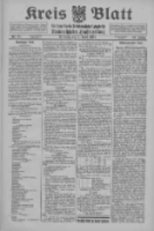 Kreis Blatt f&uuml;r den Kreis Neutomischeler zugleich Hopfenzeitung 1915.04.07 Jg.40 Nr41