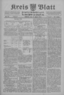Kreis Blatt f&uuml;r den Kreis Neutomischeler zugleich Hopfenzeitung 1915.08.18 Jg.40 Nr97