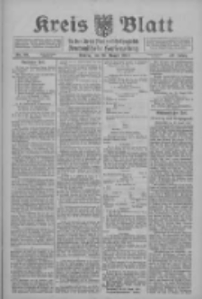 Kreis Blatt f&uuml;r den Kreis Neutomischeler zugleich Hopfenzeitung 1915.08.23 Jg.40 Nr99