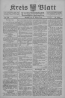 Kreis Blatt f&uuml;r den Kreis Neutomischeler zugleich Hopfenzeitung 1915.08.25 Jg.40 Nr100