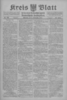 Kreis Blatt f&uuml;r den Kreis Neutomischeler zugleich Hopfenzeitung 1915.09.08 Jg.40 Nr106