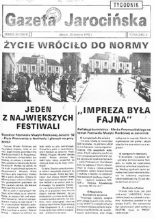 Gazeta Jarocińska 1992.08.14 Nr34(98)