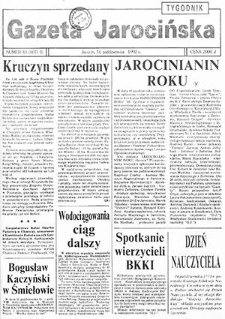 Gazeta Jarocińska 1992.10.16 Nr43(107)