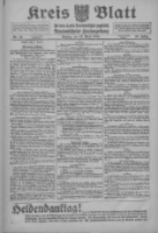 Kreis Blatt f&uuml;r den Kreis Neutomischeler zugleich Hopfenzeitung 1918.04.12 Jg.43 Nr43