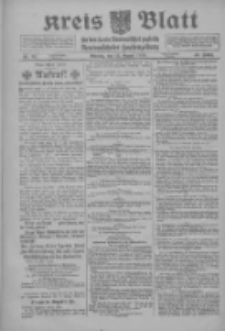 Kreis Blatt f&uuml;r den Kreis Neutomischeler zugleich Hopfenzeitung 1918.08.12 Jg.43 Nr94