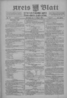 Kreis Blatt f&uuml;r den Kreis Neutomischeler zugleich Hopfenzeitung 1918.08.21 Jg.43 Nr98