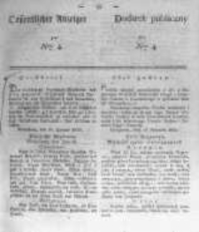 Oeffentlicher Anzeiger zum Amtsblatt No.4 der Königl. Preuss. Regierung zu Bromberg. 1839