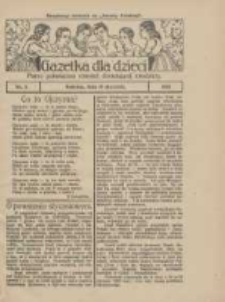 Gazetka dla Dzieci: pismo poświęcone również dorastającej młodzieży: bezpłatny dodatek do "Gazety Polskiej" 1928.01.19 Nr3