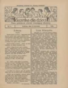 Gazetka dla Dzieci: pismo poświęcone również dorastającej młodzieży: bezpłatny dodatek do "Gazety Polskiej" 1928.01.26 Nr4